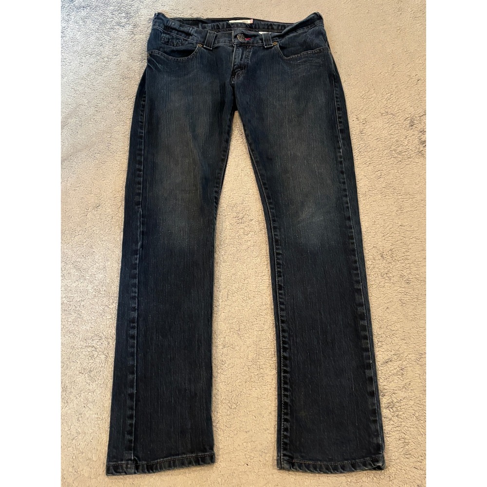Levis 504 Slouch Skinny Jeans Womens 11 M Dark Wash Indigo Denim Low Rise